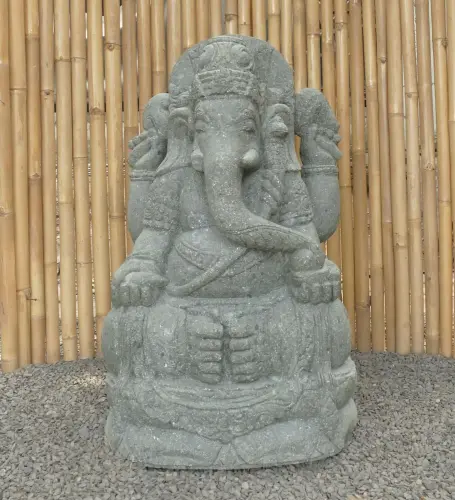 Product image of the product “Ganesh with Relief at the backside, approx. 100cm, natural stone Natural | 100 cm”